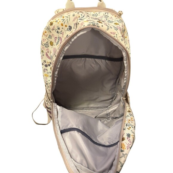 Adidas 3-Stripe Classic backpack Woodland Floral Chalk White Orchid Purple 5.0 - Picture 4 of 6